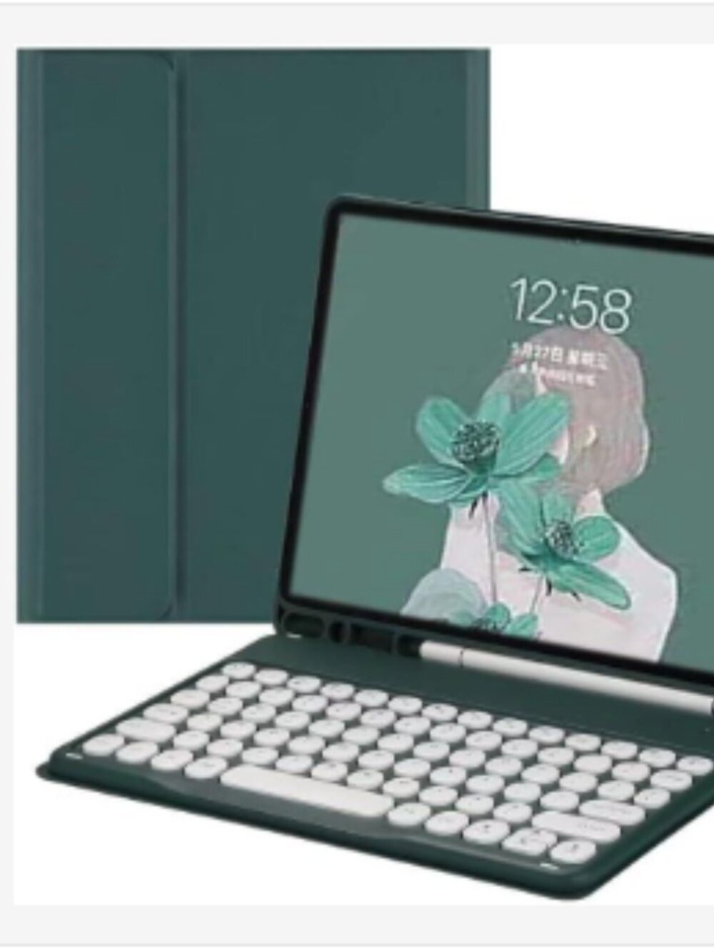 Keyboard Case for Kindle Fire HD 10/10 Plus Tablet (13th/11th Gen, 23/21) Teal